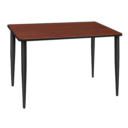 Regency Kahlo Training Tables, 48 W, 24 L, 29 H, Wood, Metal Top, Cherry MTPL4824CHBK